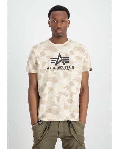 Alpha Industries Men Herren | Basic - -Shirts -Shirt für Schwarz DE in Lyst Camo B&T