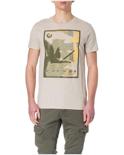Garcia T-Shirt grau regular (1-tlg) - Natur