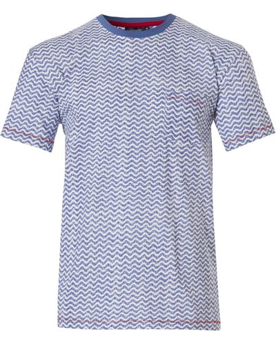 Pastunette Pyjamaoberteil Pyjama Shirt (1-tlg) Baumwolle, Pyjamashirt - Blau