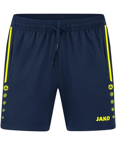 JAKÒ Shorts Short Allround marine/neongelb - Blau