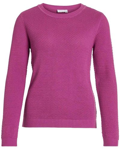 Vila Sweatshirt VIDALO O-NECK L/S KNIT TOP- NOOS - Lila