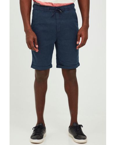 Solid SDTruc Shorts Linen - Blau