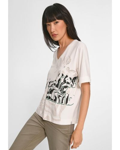 Basler Print-Shirt Viscose - Weiß