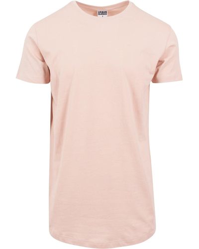 Urban Classics T-Shirt Shaped Long Tee - Pink