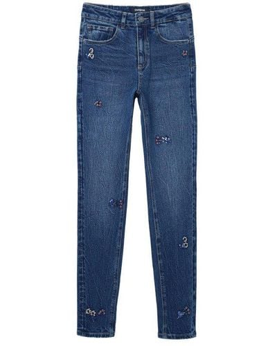 Desigual 5-Pocket-Jeans - Blau