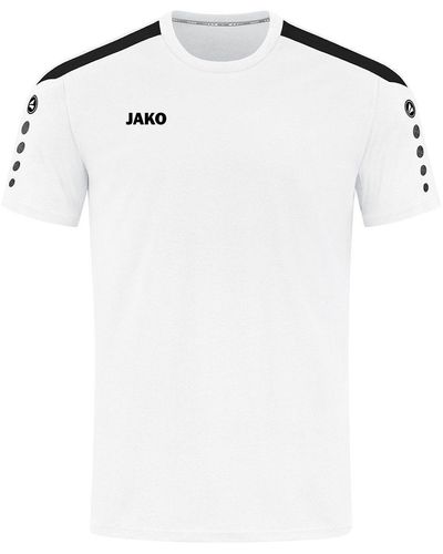 JAKÒ Kurzarmshirt T-Shirt Power - Weiß