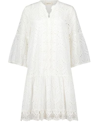 Cartoon Sommerkleid Kleid Kurz - Weiß