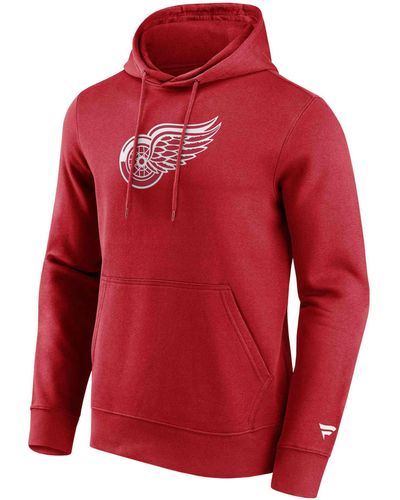Fanatics Hoodie NHL Detroit Red Wings Primary Logo Graphic - Rot