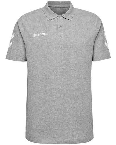 Hummel T-Shirt Cotton Poloshirt default - Grau
