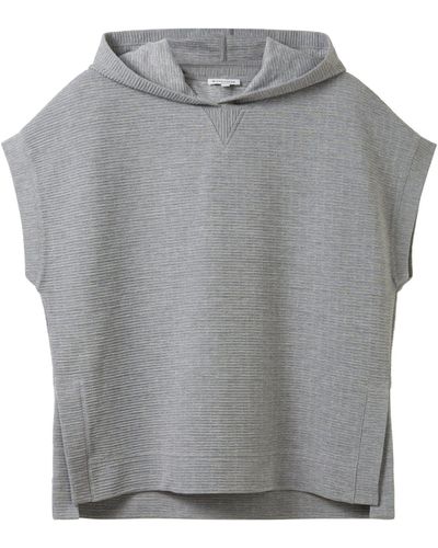 Tom Tailor Sweatshirt lurex pullunder - Grau