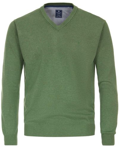 Redmond V-Ausschnitt-Pullover 600 - Grün