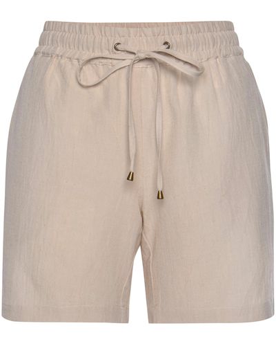 Lascana Shorts aus Leinenmix mit Taschen, Leinenhose, kurze Hose - Natur