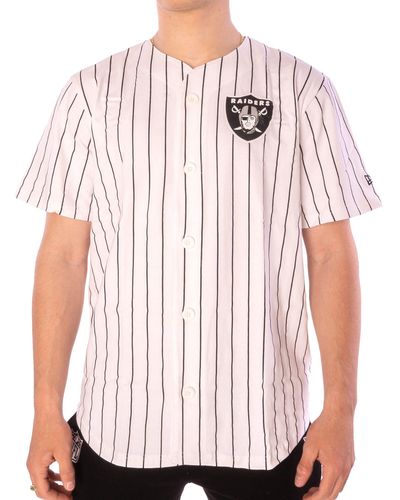 KTZ Kurzarmhemd Hemd Pinstripe Baseball Lasrai - Pink