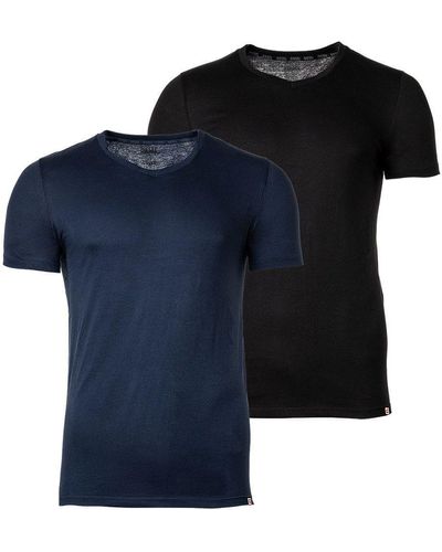 DIESEL T-Shirt - UMTEE-MICHAEL-TUBE, V-Ausschnitt - Blau