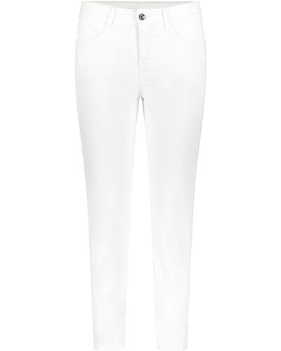 M·a·c Stretch-Jeans ANGELA 7/8 SUMMER clean white denim 5249-90-0392L D010 - Weiß