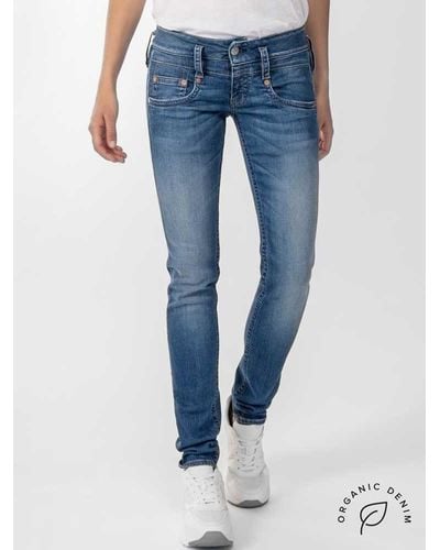 Herrlicher Stretch-Jeans PITCH SLIM REUSED DENIM - Blau
