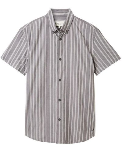 Tom Tailor T- striped dobby shirt - Grau