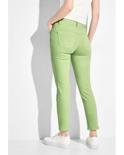 Cecil Gerade Jeans 5-Pocket-Style - Grün