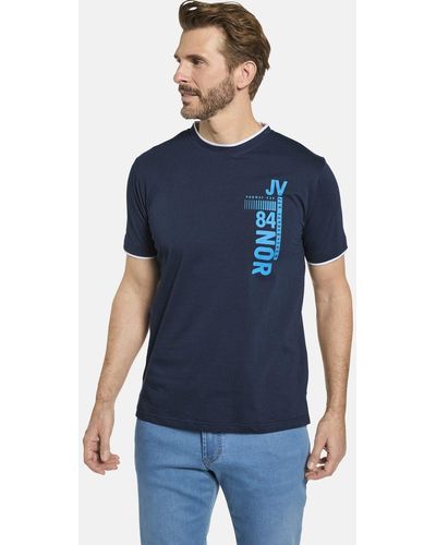 Jan Vanderstorm T-Shirt FLEMMING - Blau