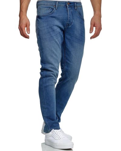 Tazzio Straight-Jeans A106 Stretch mit Elasthan Denim Regular Fit - Blau