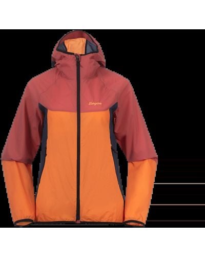 Bergans Vaagaa Windbreaker Jacket Women Softshelljacke - Orange