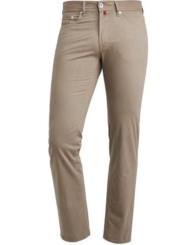 Pierre Cardin 5-Pocket-Jeans LYON beige stripe 3091 2280.28 - Natur