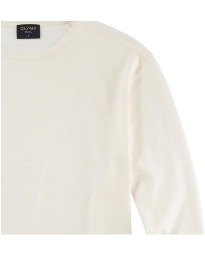 Olymp Rundhalsshirt offwhite (1-tlg) - Weiß
