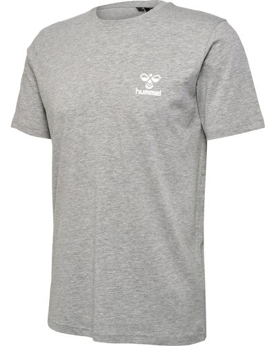 Hummel Kurzarmshirt hmlFav Logo T-Shirt GREY MELANGE - Grau