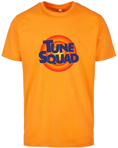Mister Tee Kurzarmshirt Space Jam Tune Squad Logo Tee (1-tlg) - Orange