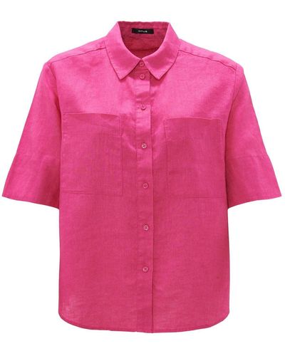 Opus Kurzarmshirt - Pink