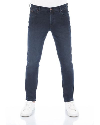 Wrangler Jeans Jeanshose Texas Slim Fit Denim Hose mit Stretch - Blau