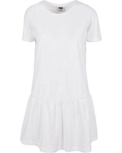 Urban Classics Shirtkleid Ladies Valance Tee Dress - Weiß