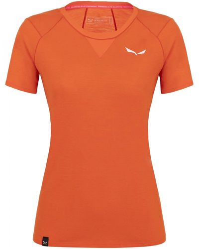 Salewa Kurzarmshirt W Agner Am T- Kurzarm-Shirt - Orange