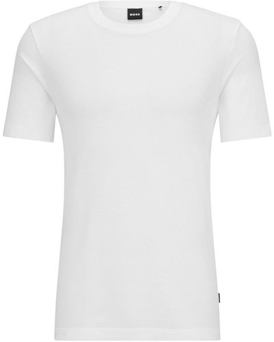 BOSS T-Shirt Tiburt (1-tlg) - Weiß