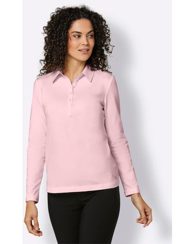 Creation L T-Shirt Pima-Baumwoll-Poloshirt - Pink