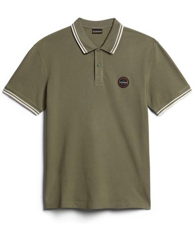 Napapijri Poloshirt MACAS Regular Fit (1-tlg) - Grün
