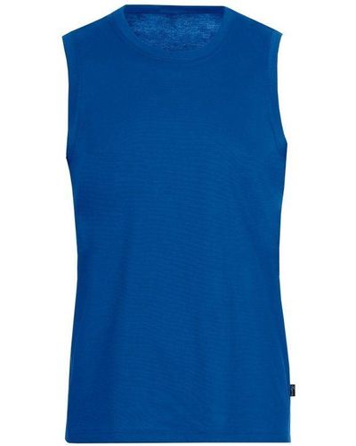 Trigema Ägertop Trägershirt aus Single-Jersey (1-tlg) - Blau