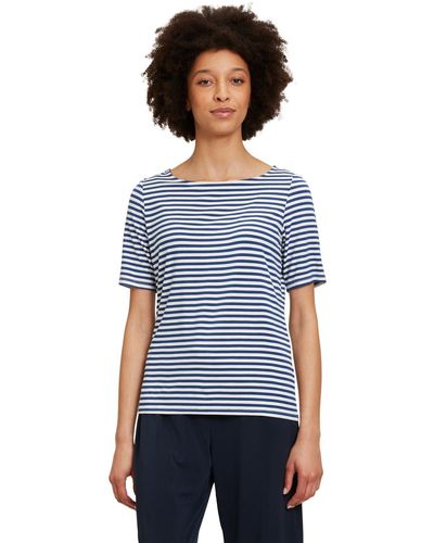 Betty Barclay T-Shirt mit Streifen (1-tlg) Muster - Blau