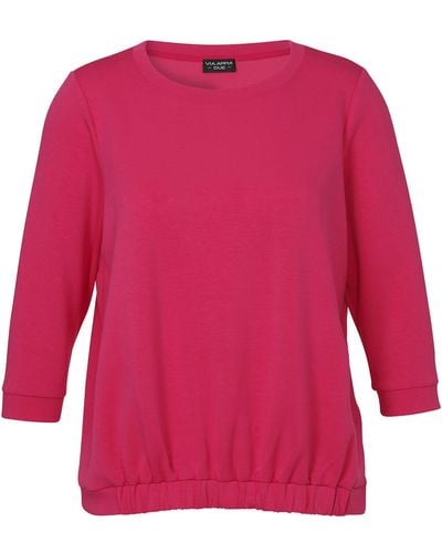 Via Appia Due Sweatshirt in unifarbenem Stil - Rot