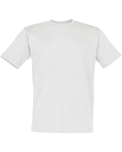James & Nicholson Rundhalsshirt Basic T-Shirt - Weiß