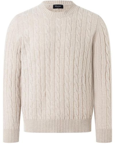 maerz muenchen Sweatshirt Pullover Rundhals /1 Arm - Weiß