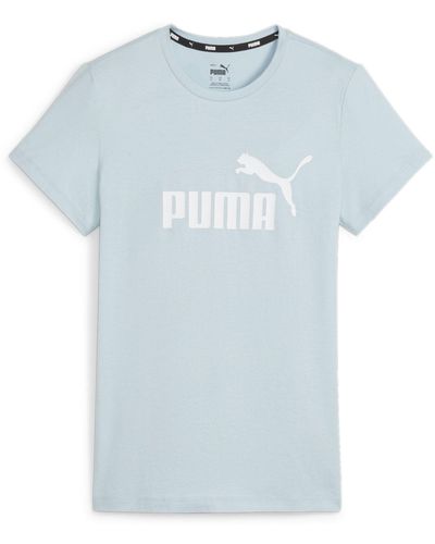 PUMA T-Shirt Essentials Logo Tee (1-tlg) - Blau