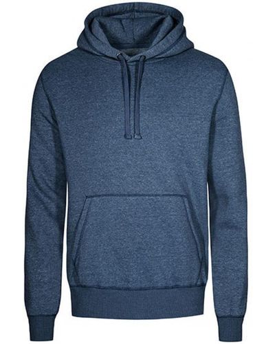 Promodoro Kapuzenpullover X.O Hoody Sweater, Molton-Brushed - Blau