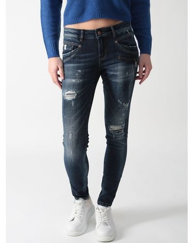 Miracle of Denim Skinny-fit-Jeans Suzy im Five-Pocket-Design - Blau