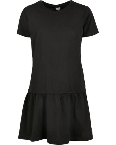 Urban Classics Shirtkleid Ladies Valance Tee Dress - Schwarz