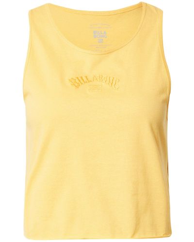 Billabong Shirttop NEW LOVE (1-tlg) Stickerei - Gelb