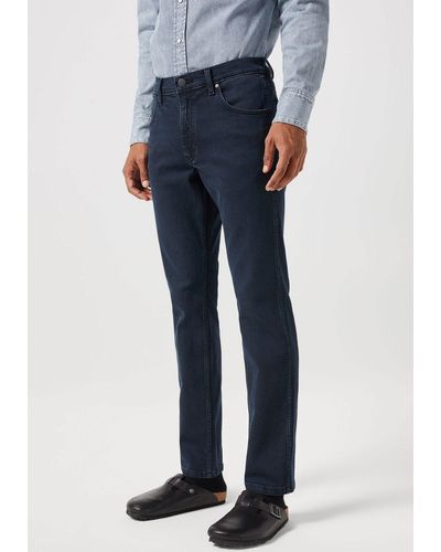 Wrangler Stretch-Jeans Greensboro Regular Straight fit - Blau