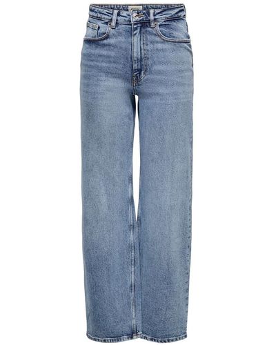 ONLY Straight-Jeans ONLJUICY LIFE HW WIDE LEG NAS365 NO - Blau