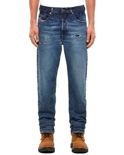 DIESEL Loose-fit-Jeans Straight Stretch Hose - Blau