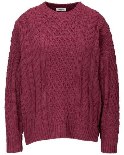 Replay Strickpullover CHENILLE - Rot